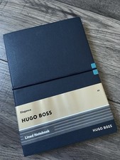 HUGO BOSS A5 Quaderno Copertura In Pelle Vegana 160 Pagine Rigate