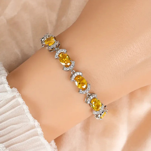 Bracciale tennis 15ctw taglio - tennis,
