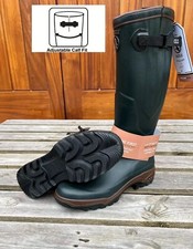 STIVALI WELLINGTON uomo Aigle Parcours 2 vari stivali UK 9,5 EU 44 verde bronzo