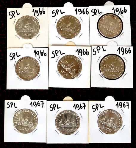 Lotto monete argento 500 - lotto,