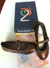 NERO GIARDINI scarpe in vera pelle made in Italy come nuove misura 35 sconto 72%