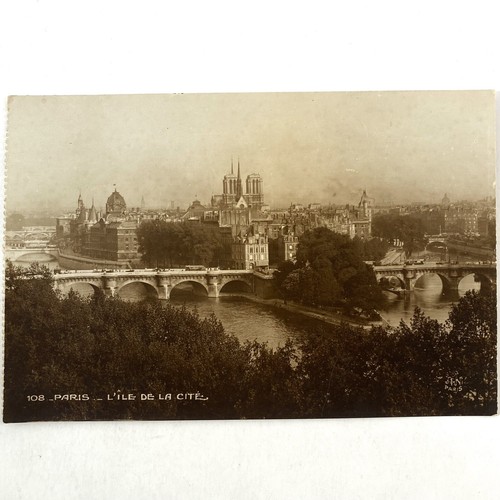Cartolina rppc paris ile de - paris,