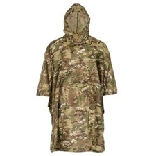 GENTS RIP-STOP IMPERMEABILE ANTIVENTO PONCHO uomo mimetico esercito giacca HMTC rifugio