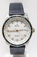 Orologio Bulova Supersonic BAG146080 quartz swiss made Men's wristwatch rare