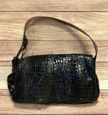 Borsa a tracolla Francesco Biasia grande marrone larga tracolla in pelle hobo