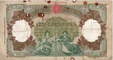 5000 lire Repubbliche Marinare firme Guido Carli / Ripa decr.  23/03/1961