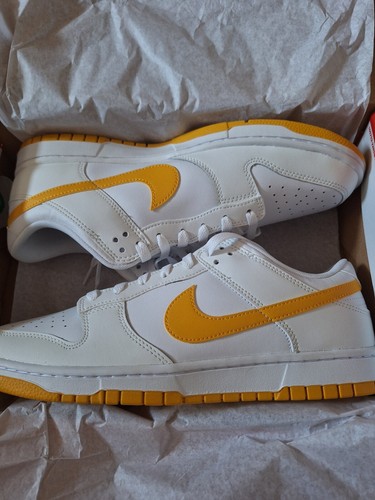 Nike dunk low bianco giallo - dunk,