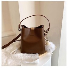 Borsa a secchiello in pelle da