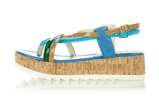 Sandalo Infradito Flat Blu