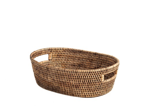 Cesto rattan con manici - h&h, in
