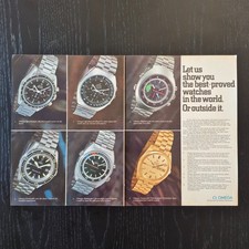 1970 Omega Speedmaster Seamaster Flightmaster - Original AD Pubblicità Vintage