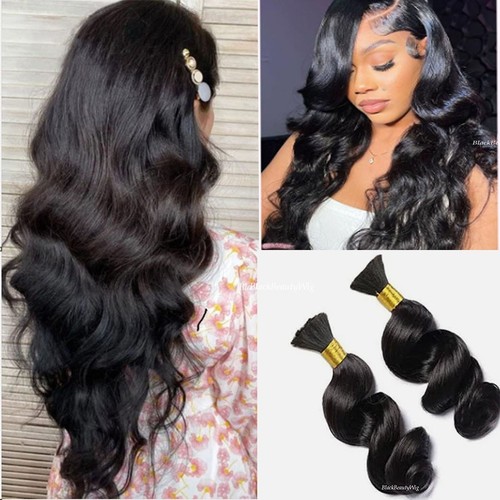 Capelli umani gonfiabili onde