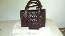 DIOR BORSA MEDIA LADY DIOR PRUGNA E ARGENTO