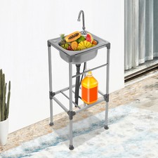 Lavello in acciaio inox lavabo singolo indipendente lavello cucina