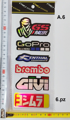 Kit adesivi scritta logo - a6, 6