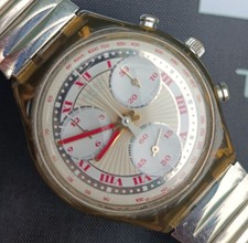 Orologio Swatch Chrono SCM109 Vintage 1993 Steelworker Full Set