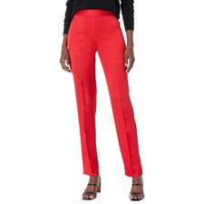 Pantalone sigaretta raso rosso