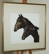 Quadro acquerello con cornice
