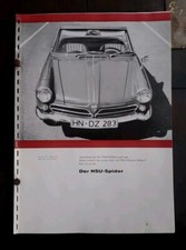 DER NSU SPIDER WANKEL MOTOR 27 PAG TEDESCO MANUALE TECNICO ORIGINALE 