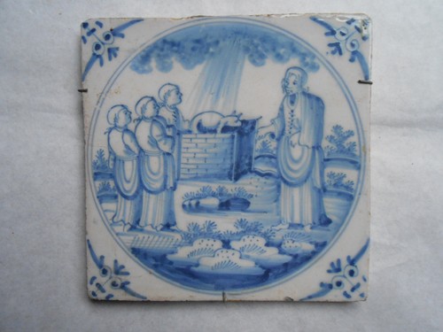 Antica piastrella biblica