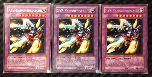 3x drago canonico - yu-gi-oh!,