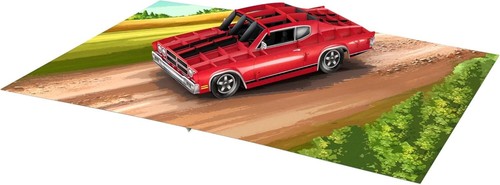 Rosso muscle car - car,