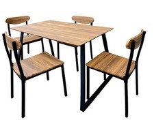 SET TAVOLO CON 4 SEDIE METALLO