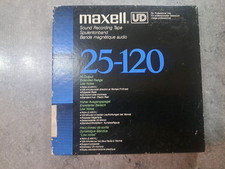 Bobina nastro Maxell UD 18 cm con nastro originale Maxell UD 25-120 nastro TEAC AKAI REVOX #24