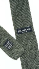 Cravatta Yves Saint Laurent fatta a maglia misto Lana/Alpaca