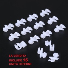 15 CLIPS PLASTICA FERMO FERMI