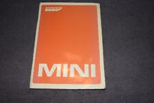 Manuale uso e manutenzione Austin Rover Mini 1000 01/1984 ottimo