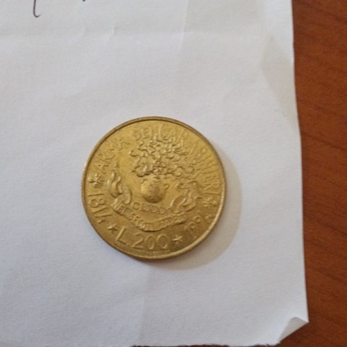 Moneta 200 lire arma dei - moneta,