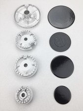 BOMPANI   4 BRUCIATORI + 4 SPARTIFIAMMA  LUCIDI 2 MEDI  CUCINA GAS   Ø 94