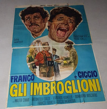 MANIFESTO LA GLI IMBROGLIONI Franco Franchi Ciccio Ingrassia  4F