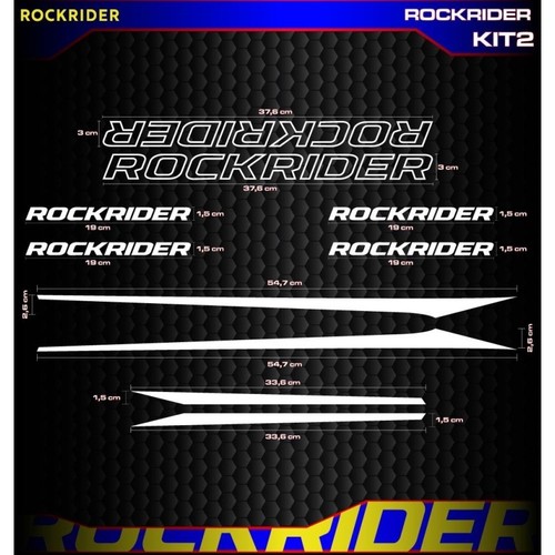 Rockrider bike frame decal - bike,