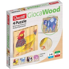 Quercetti giocawood puzzle - quercetti,