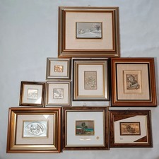 Lotto 9 Quadri Argento Cornici
