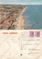 Porto S. Giorgio AGIPGAS padella gigante Adriatico Fermo Cartolina