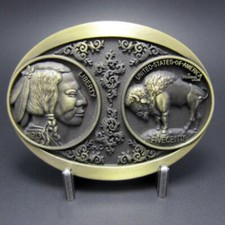 Buckle Indiani USA Bufalo