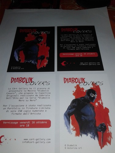 Diabolik cartoline mostra - cartoline,