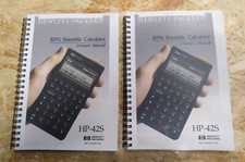 MANUALE CALCOLATRICE HP 42S OWNER'S MANUAL RISTAMPA  A COLORI INGLESE DUE PARTI