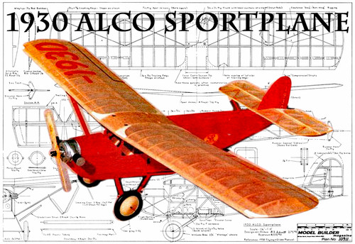 1930 alco sportplane elettrico - alco,