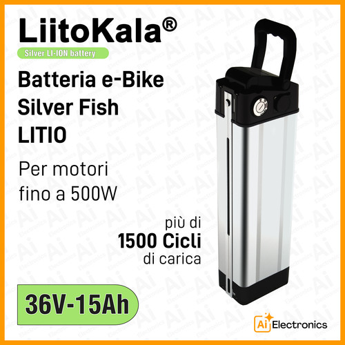 Batteria bike silverfish - batteria, e-bike