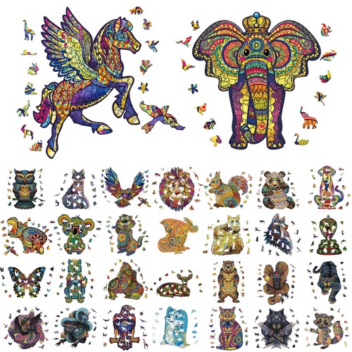 Animali puzzle legno - puzzle,
