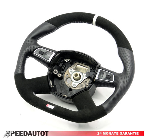 Volant cuir plat pour - en,