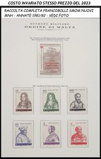 SMOM FRANCOBOLLI NUOVI di anni