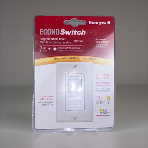 Honeywell econoswitch rpls740b - econoswitch,