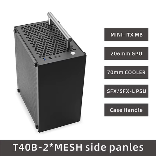 T40 mini itx custodia nera - t40,