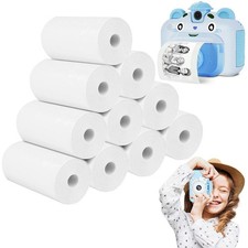 CARTA TERMICA 57X25 MM FOTOCAMERA BAMBINI MINI STAMPANTE ROTOLINI 10 PZ