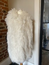 Gilet ZARA bianco pelliccia